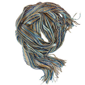 Unbranded Womens Blue Multi Color Scarf One Size